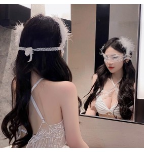 FEE ET MOI - French Elegant Sheer Lace Eye Mask (White)